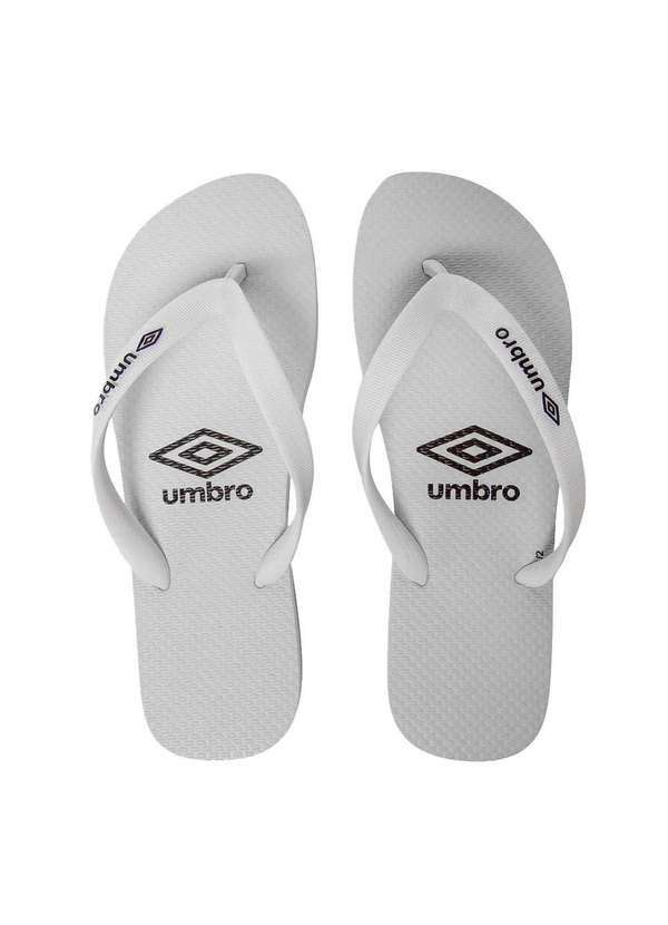 Umbro - Chinelo Umbro Logo Unissex Branco