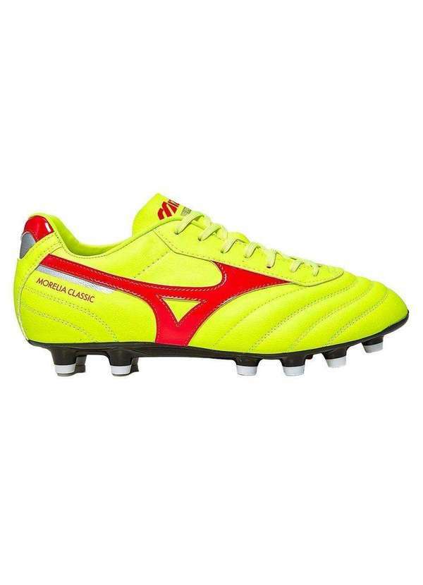 Mizuno - Chuteira Campo Mizuno Morelia Classic Md Amarelo