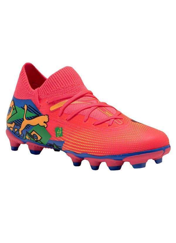 Puma - Chuteira Campo Penalty Future 7 Match Neymar Jr Infantil Rosa