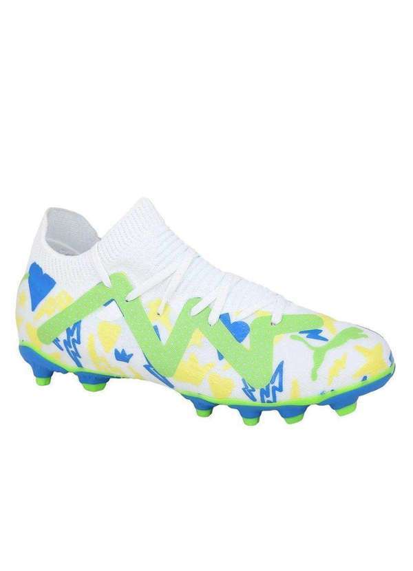 Puma - Chuteira Campo Puma Neymar Jr Future Match Infantil Branco