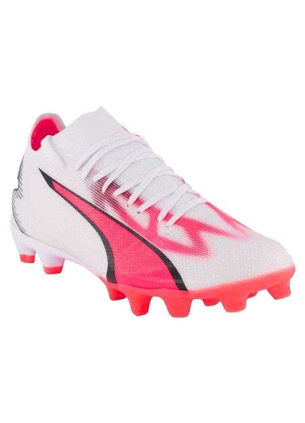 Puma - Chuteira Campo Puma Ultra Match Fg/Ag Branco