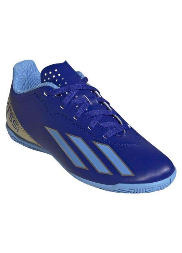 Adidas - Chuteira Futsal Adidas Crazyfast Club Messi Infantil Azul