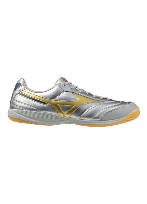Mizuno - Chuteira Futsal Mizuno Morelia Sala Pro In Prata