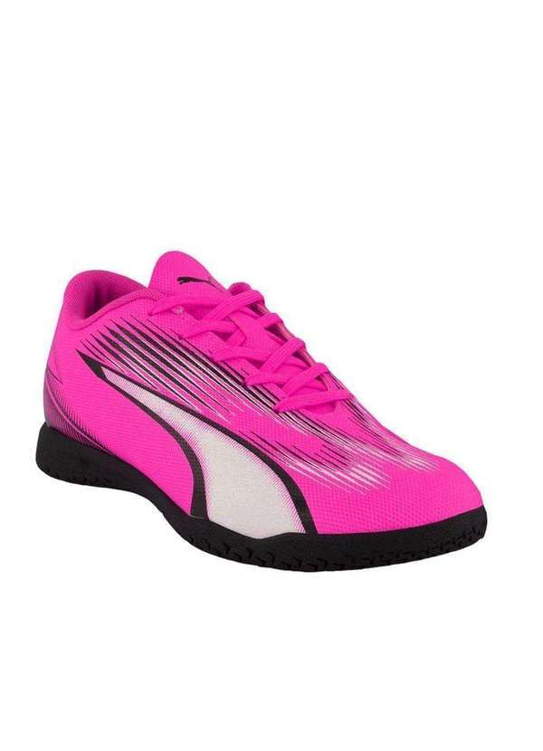 Puma - Chuteira Futsal Puma Ultra Play It Infantil Rosa