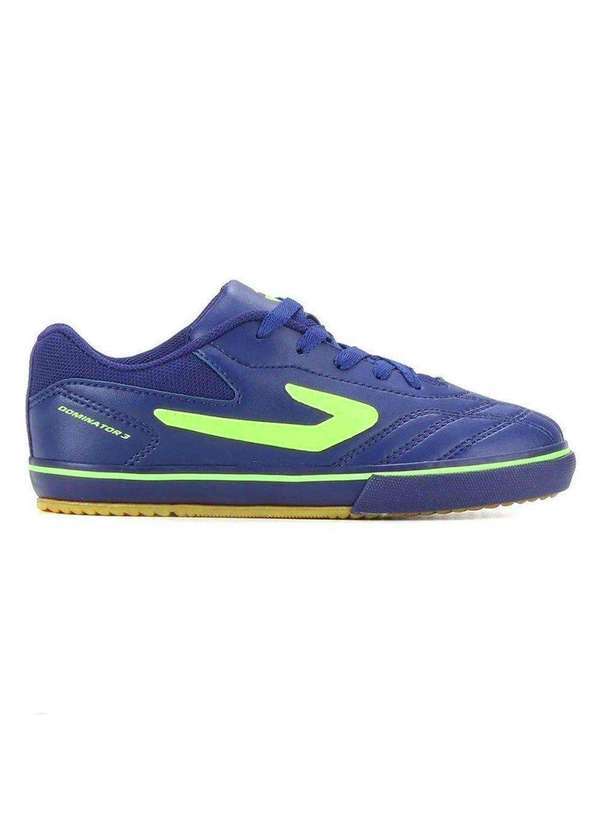 Topper - Chuteira Futsal Topper Dominator 3 Infantil Azul