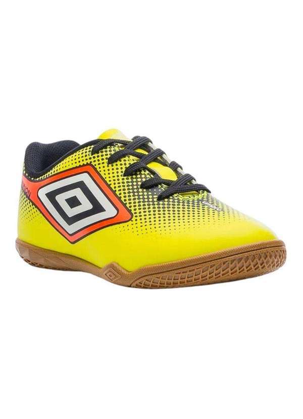 Umbro - Chuteira Futsal Umbro Cannon Infantil Amarelo
