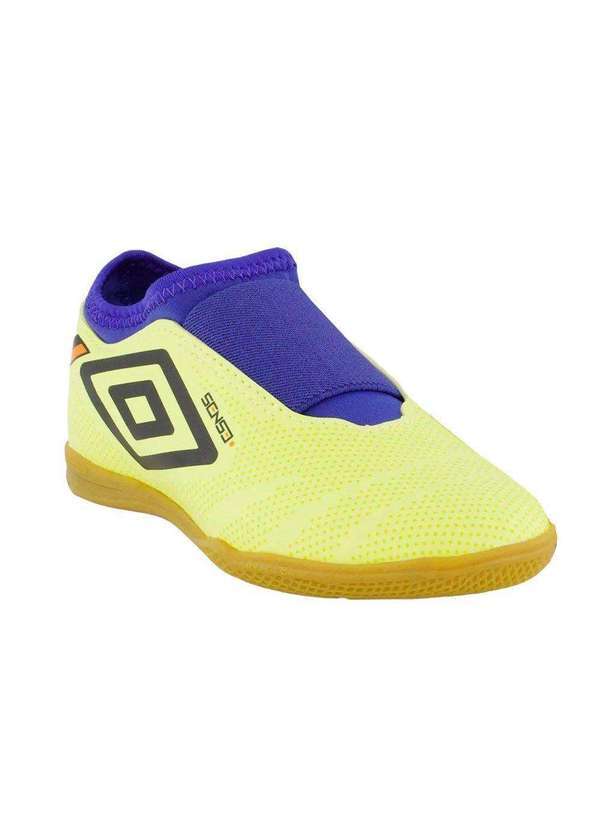 Umbro - Chuteira Futsal Umbro Sense Infantil Amarelo