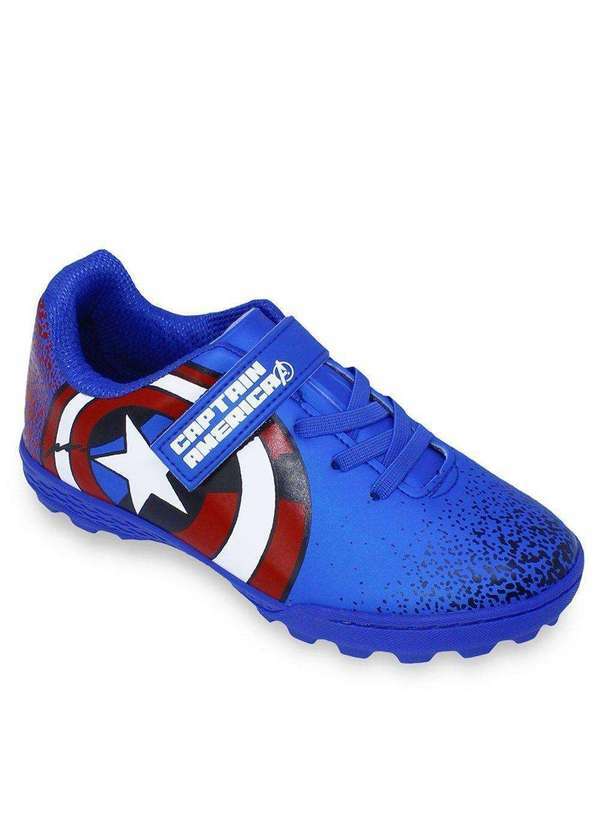 Dray - Chuteira Society Dray Marvel Capitão América Infantil Azul