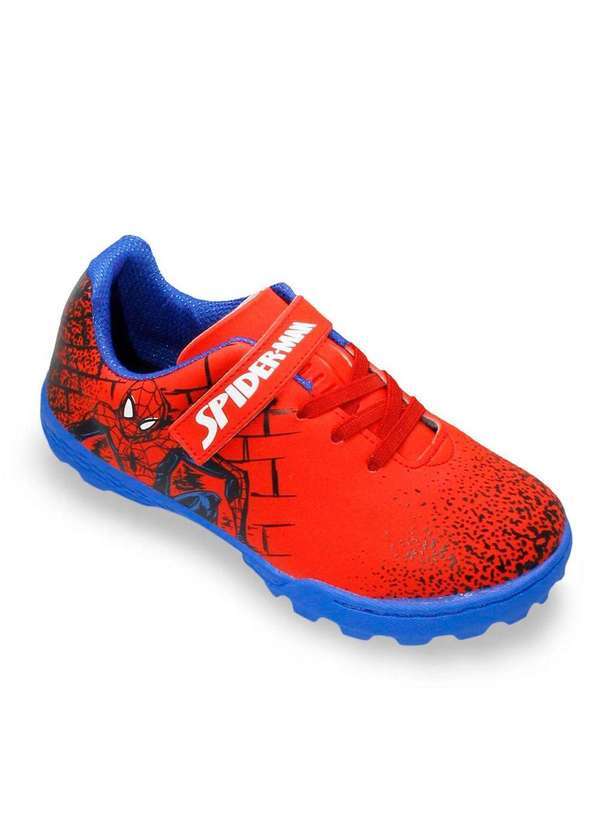 Dray - Chuteira Society Dray Marvel Homem-Aranha Infantil Vermelho
