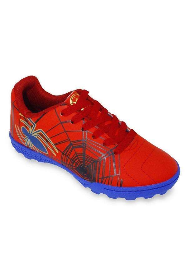 Dray - Chuteira Society Dray Marvel Homem-Aranha Infantil Vermelho