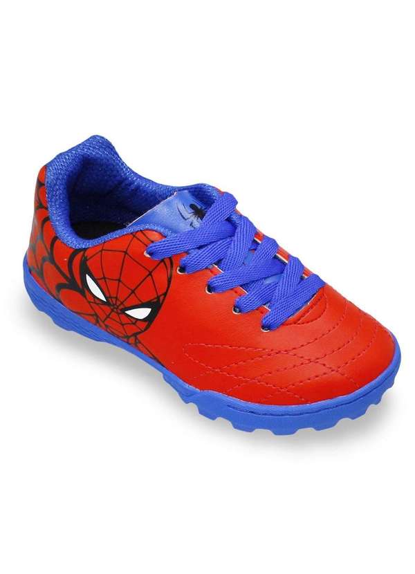Dray - Chuteira Society Dray Marvel Homem Aranha Juvenil Vermelho