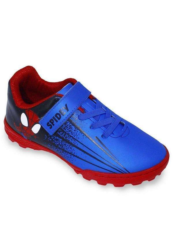 Dray - Chuteira Society Dray Marvel Spidey Infantil Azul