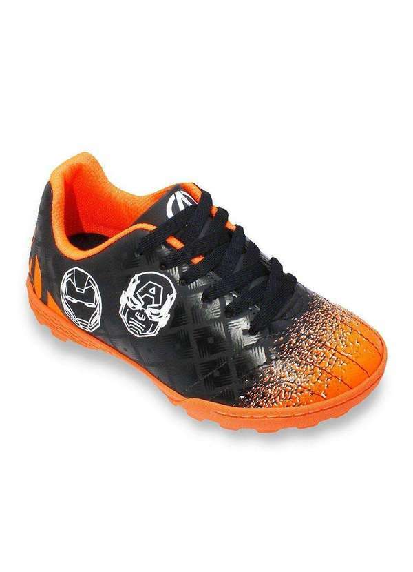 Dray - Chuteira Society Dray Marvel Vingadores Infantil Preto
