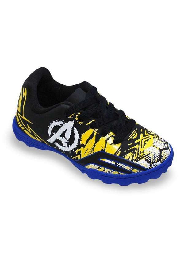 Dray - Chuteira Society Dray Marvel Vingadores Juvenil Preto