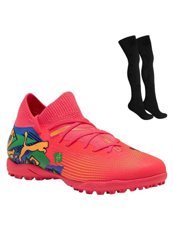 Chuteira Society Puma Future Match Neymar Jr Infantil e Meião