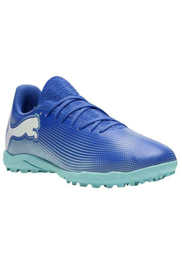 Puma - Chuteira Society Puma Future 7 Play Infantil Azul