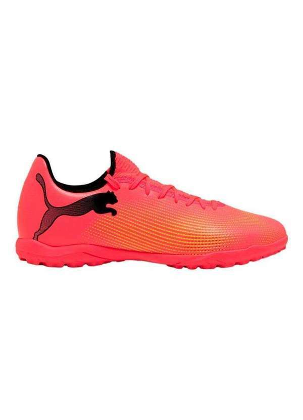 Puma - Chuteira Society Puma Future 7 Play Tt Rosa