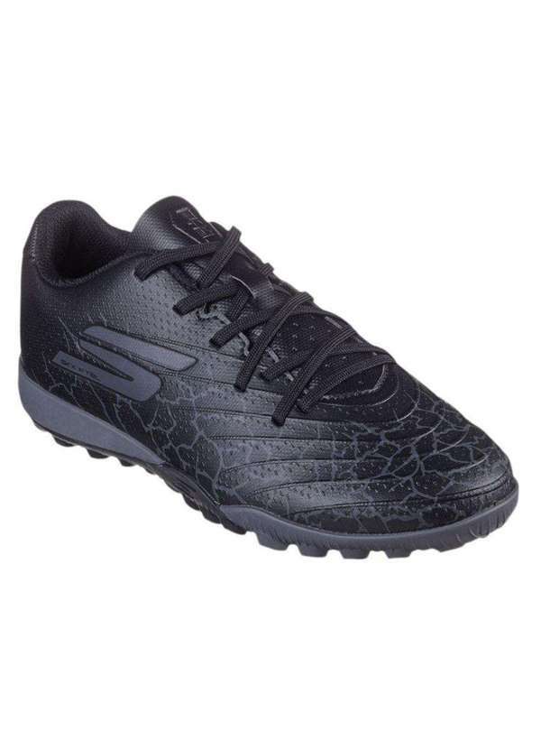 Skechers - Chuteira Society Skechers Youth Tf Infantil Preto