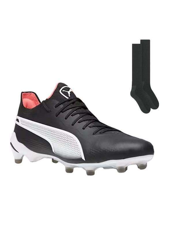 Puma - Kit Chuteira Campo Puma King Ultimate e Meião Preto