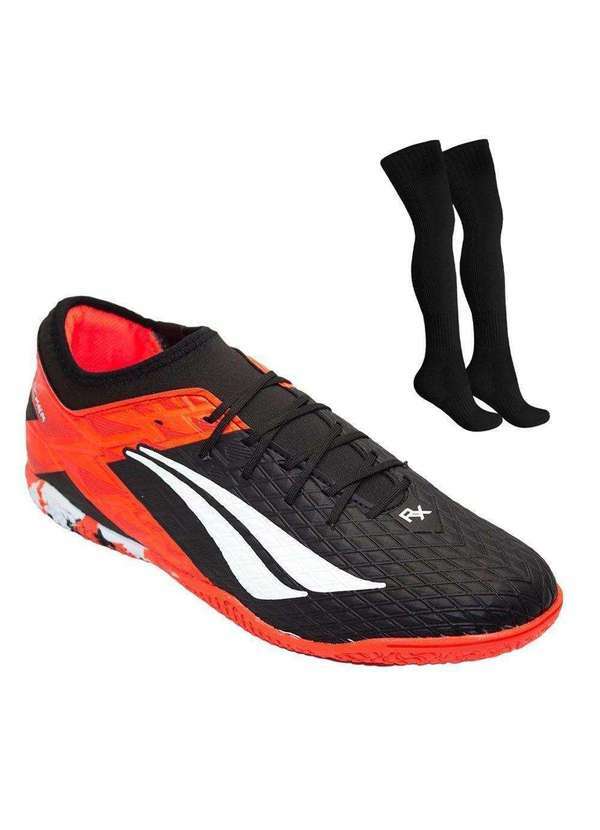 Penalty - Kit Chuteira Futsal Penalty Rx Locker Y-3 e Meião Preto