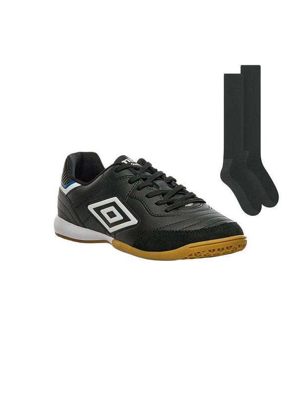Umbro - Kit Chuteira Futsal Umbro Speciali Classic e Meião Preto