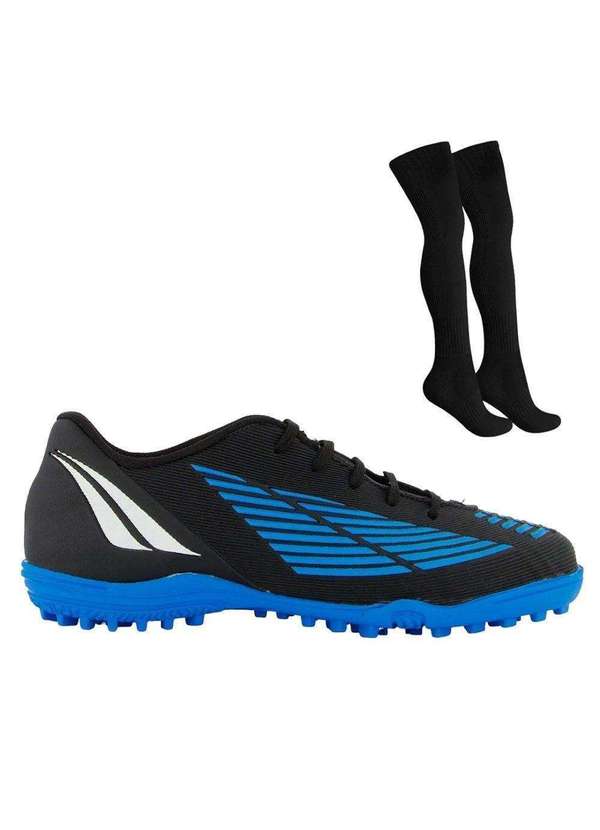 Penalty - Kit Chuteira Society Penalty Líder Kids e Meião Preto