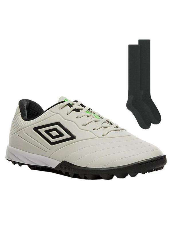 Umbro - Kit Chuteira Society Umbro Tocco Iii Club e Meião Bege
