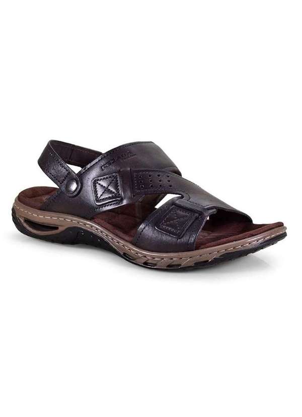 Pegada - Sandália Pegada Anilina Brown 131662 Masculina Marrom