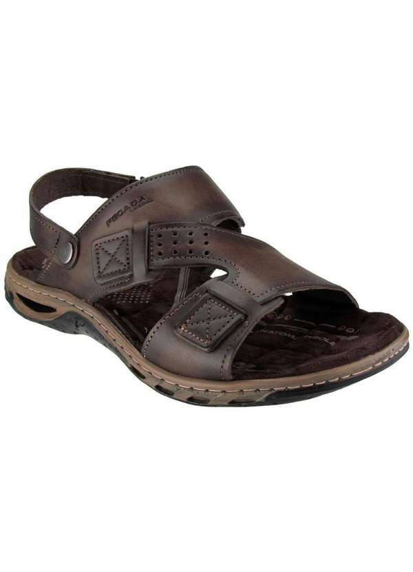 Pegada - Sandália Pegada Anilina Cravo 131662 Masculina Marrom