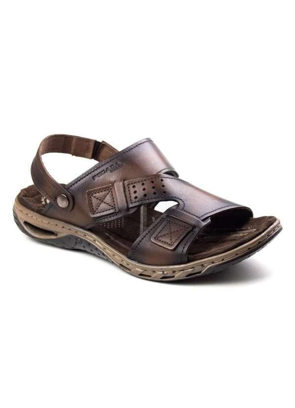 Pegada - Sandália Pegada Anilina Pinhão 131662 Masculina Marrom