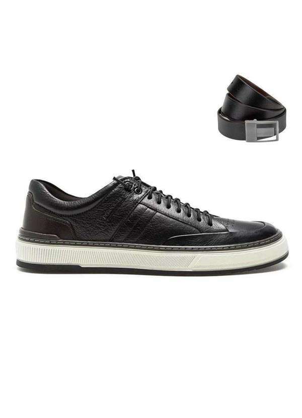 Democrata - Kit Sapatênis Democrata Denim City Masculino e Cinto Preto
