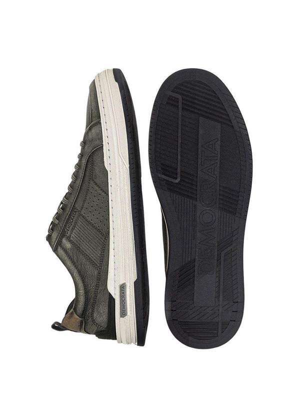 Democrata - Kit Sapatênis Democrata Denim Mike Masculino e par de Meia Marrom 4