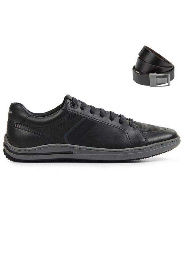 Ferracini - Kit Sapatênis Ferracini Blend Masculino e Cinto Preto
