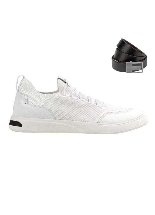 Ferracini - Kit Sapatênis Ferracini Búzios Masculino e Cinto Branco