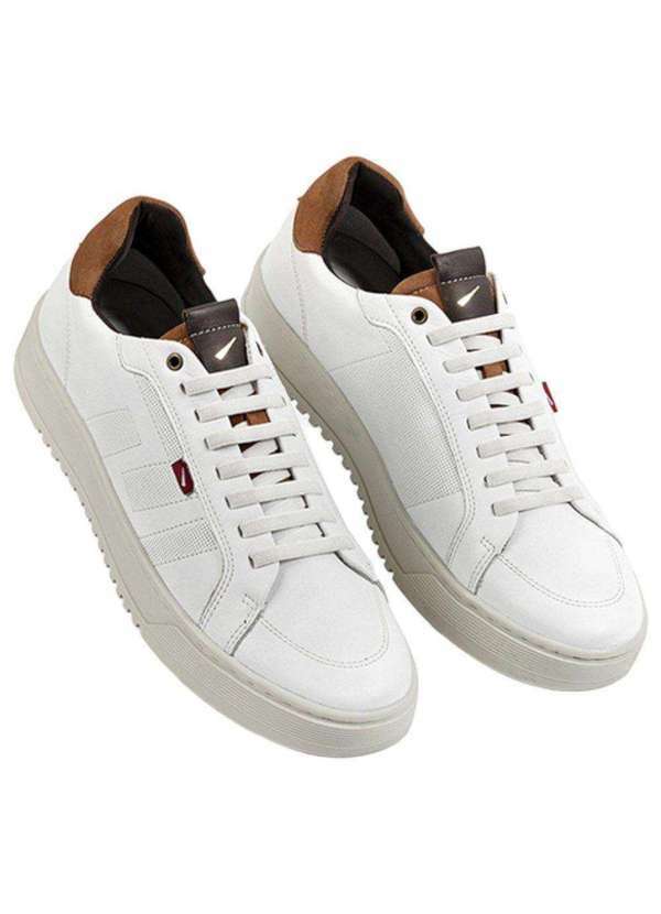 Ferracini - Kit Sapatênis Ferracini City Masculino e par de Meia Branco 2