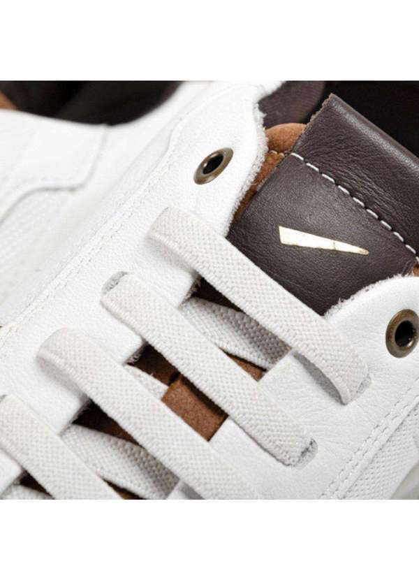 Ferracini - Kit Sapatênis Ferracini City Masculino e par de Meia Branco 4