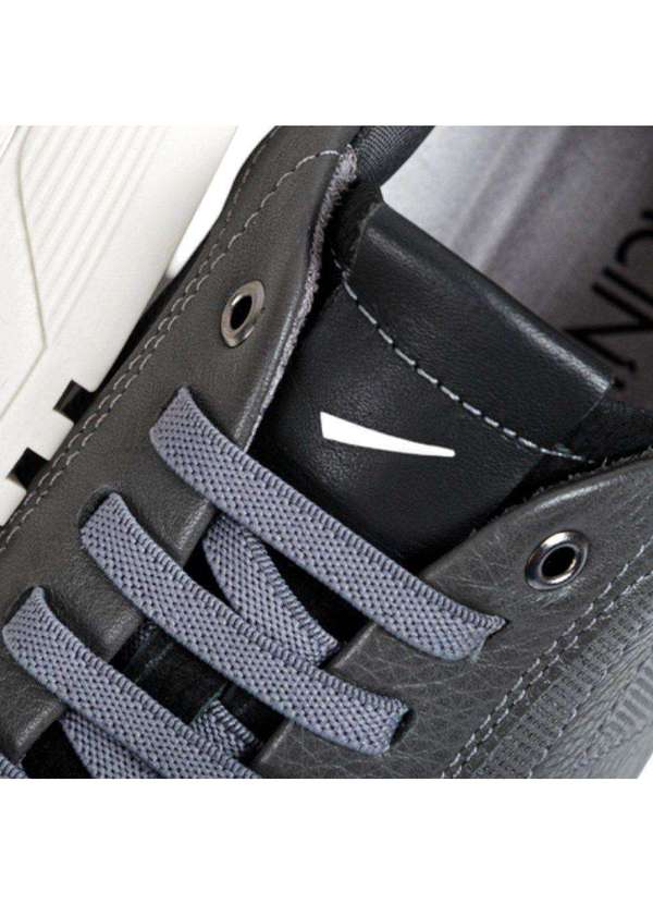 Ferracini - Kit Sapatênis Ferracini City Masculino e par de Meia Cinza 4