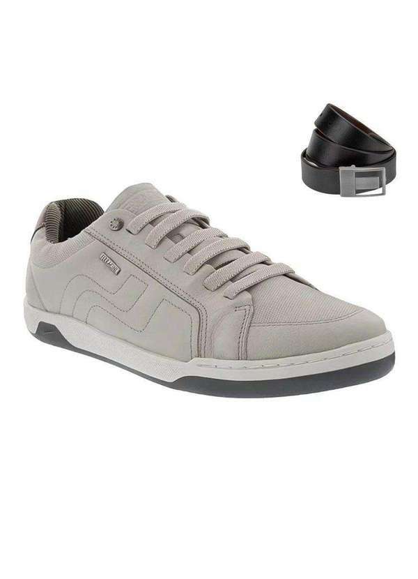 Ferracini - Kit Sapatênis Ferracini Lexus Masculino e Cinto Bege