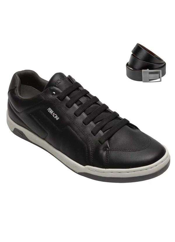 Ferracini - Kit Sapatênis Ferracini Lexus Masculino e Cinto Preto