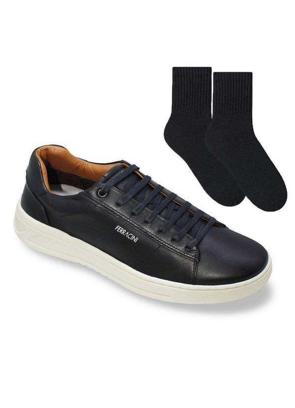 Ferracini - Kit Sapatênis Ferracini Quest Masculino e Meia Preto