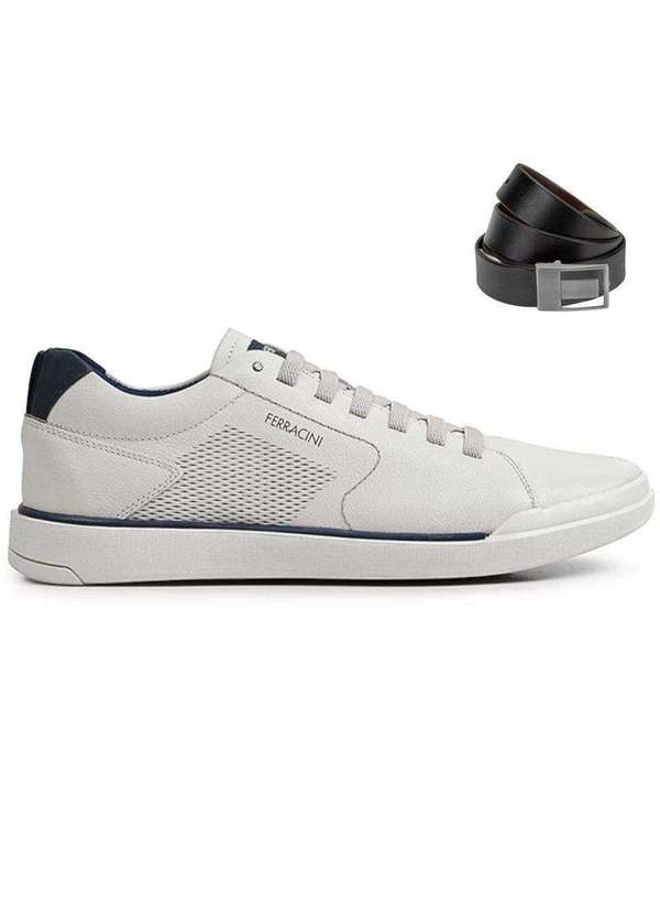 Ferracini - Kit Sapatênis Ferracini Star Masculino e Cinto Cinza