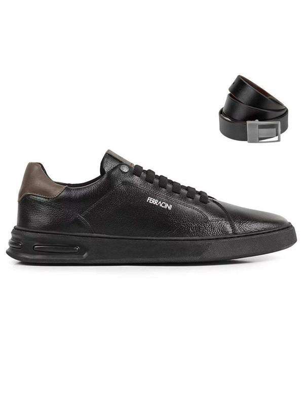 Ferracini - Kit Sapatênis Ferracini Titan Masculino e Cinto Preto