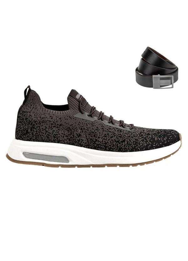 Ferracini - Kit Sapatênis Ferracini Vyper Masculino e Cinto Preto