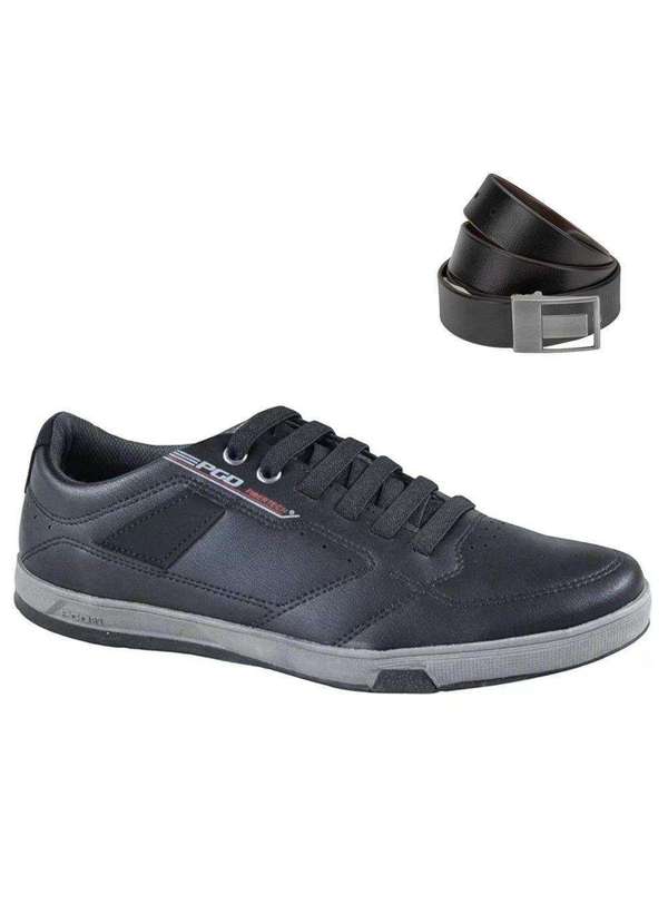 Pegada - Kit Sapatênis Pegada Element Masculino e Cinto Preto