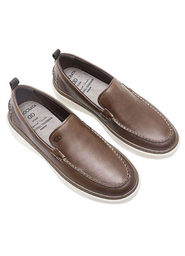 Democrata - Sapatênis Democrata Clash Denim Masculino Marrom 2