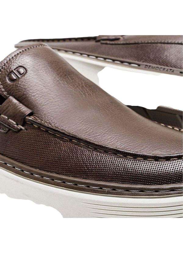Democrata - Sapatênis Democrata Clash Denim Masculino Marrom 4