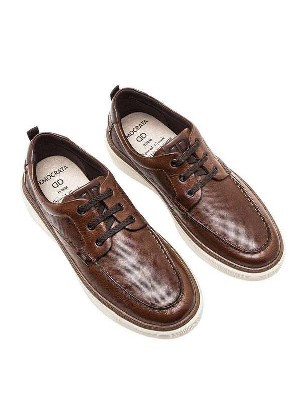 Democrata - Sapatênis Democrata Denim Clash Masculino Marrom 2