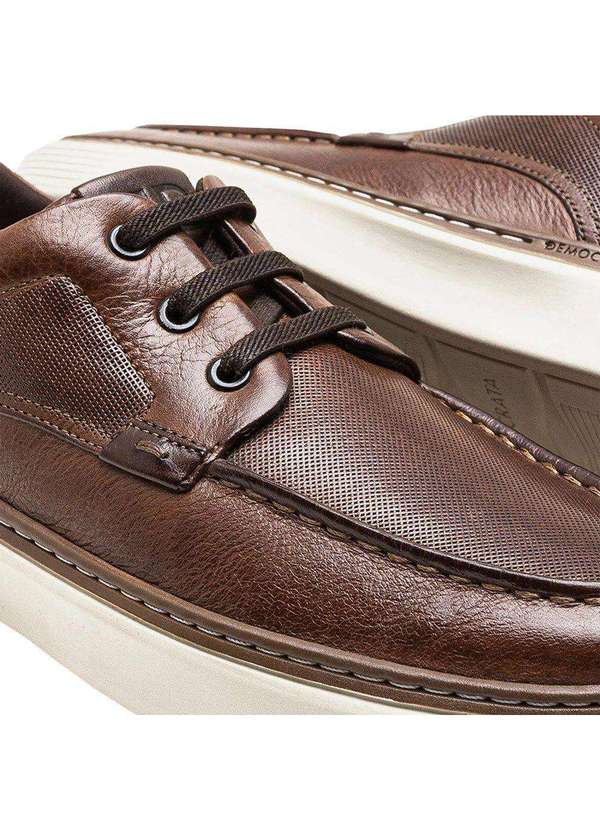 Democrata - Sapatênis Democrata Denim Clash Masculino Marrom 4