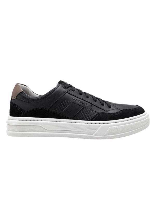 Democrata - Sapatênis Democrata Denim Wide Masculino Preto