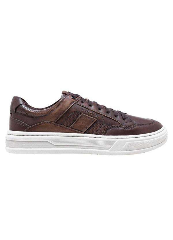 Democrata - Sapatênis Democrata Denim Wide Masculino Marrom
